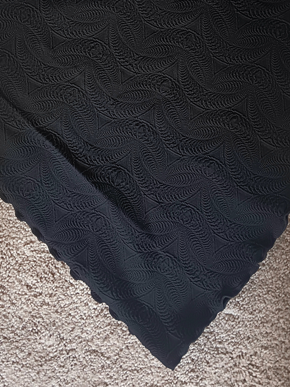 Haystacks Black Scalloped Hem Textured Mini Skirt XL - Picture 4 of 7